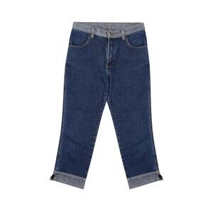 Vintage 90s Two-Tone Denim Capris